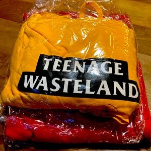 Yellow cozy hoodie says….